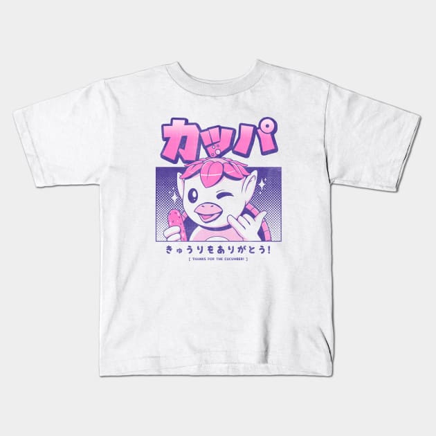 Japanese Kappa Kids T-Shirt by Ilustrata